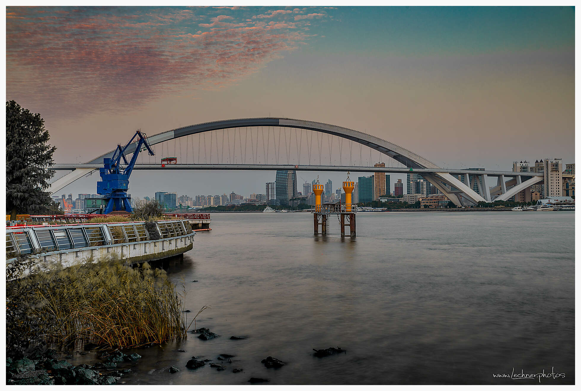 Lupu Bridge at Dawn