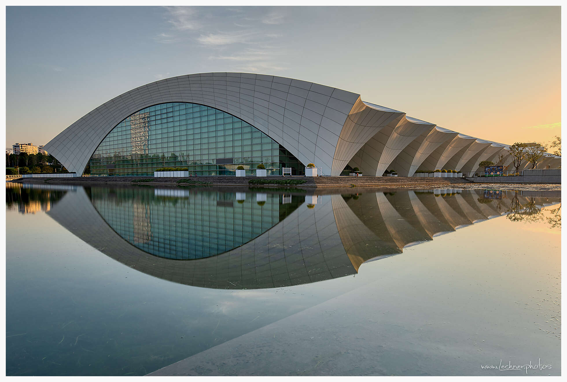 Reflections at Shanghai oriental Sports center