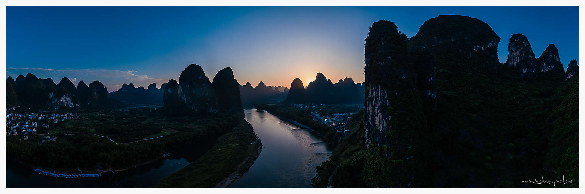 20210430 li river sunset pano