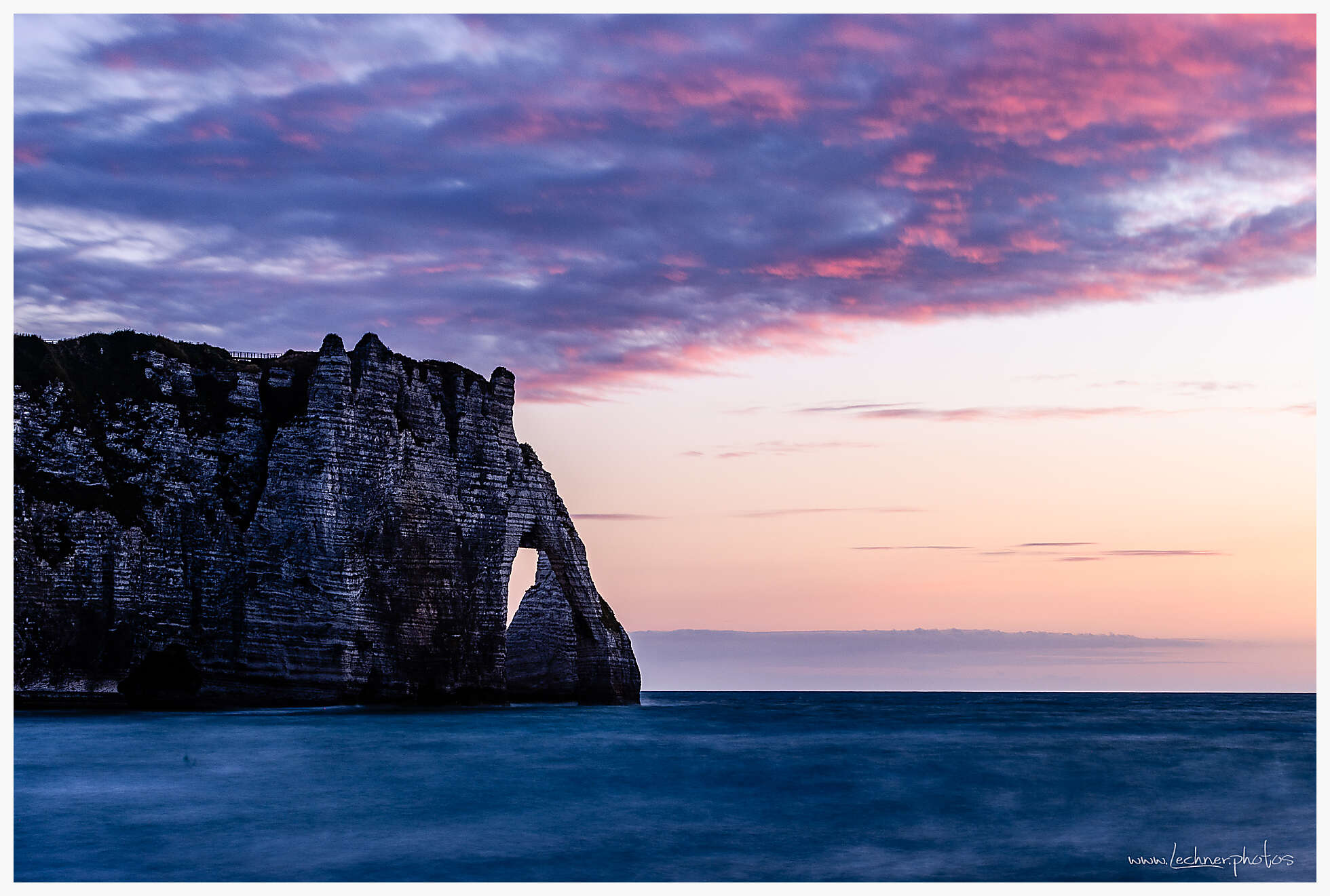Etretát Alabaster Coast sunset