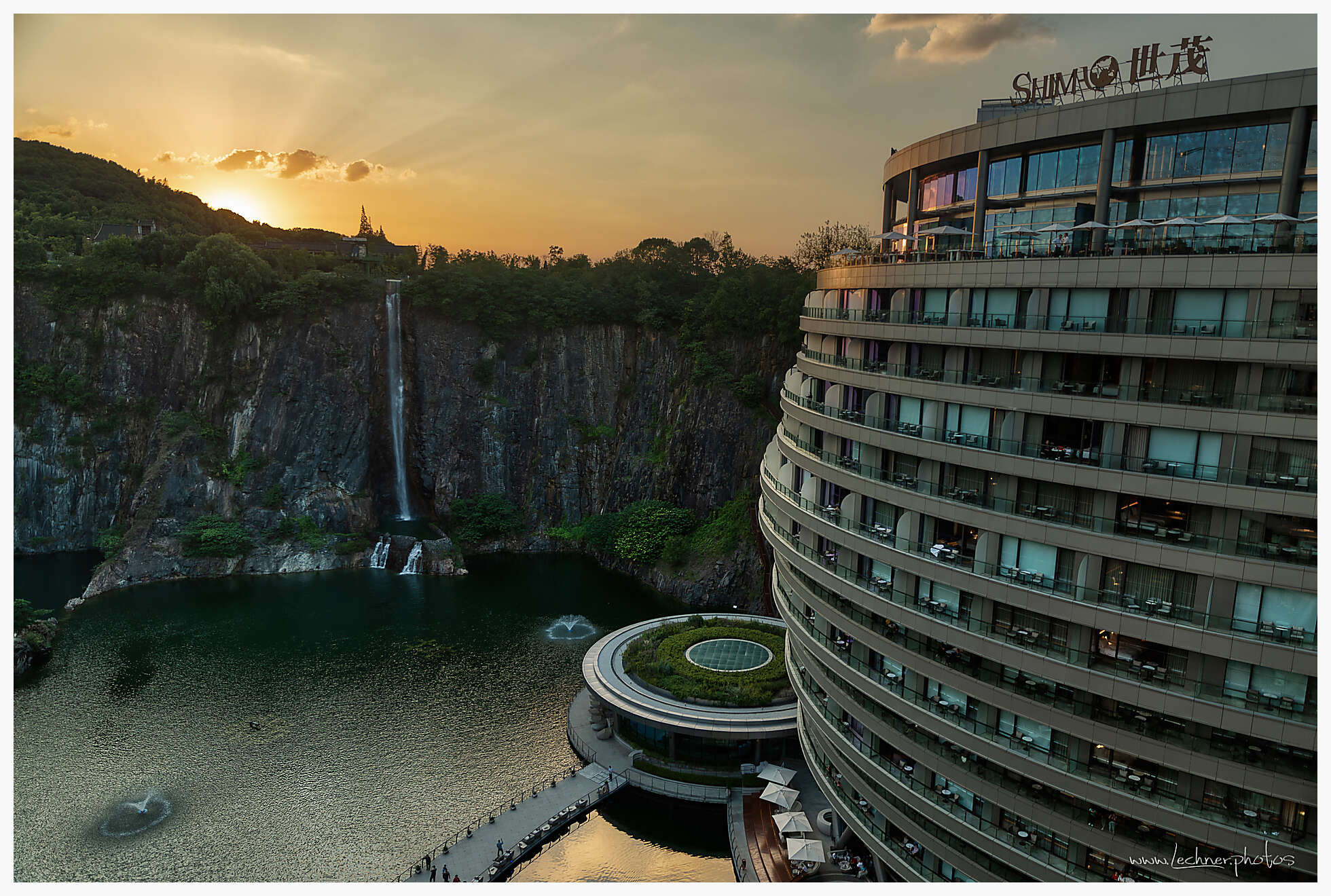 Intercontinental Hotel Wonderland at sunset