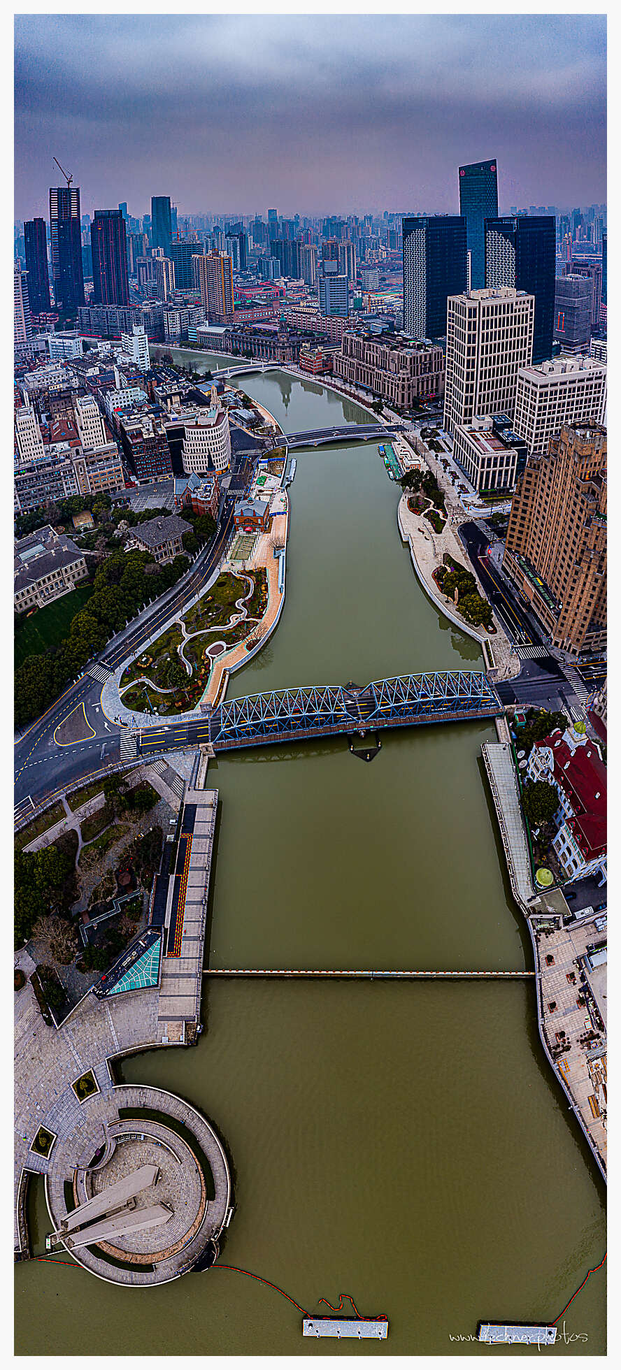 Suzhou River Delta in Shanghai