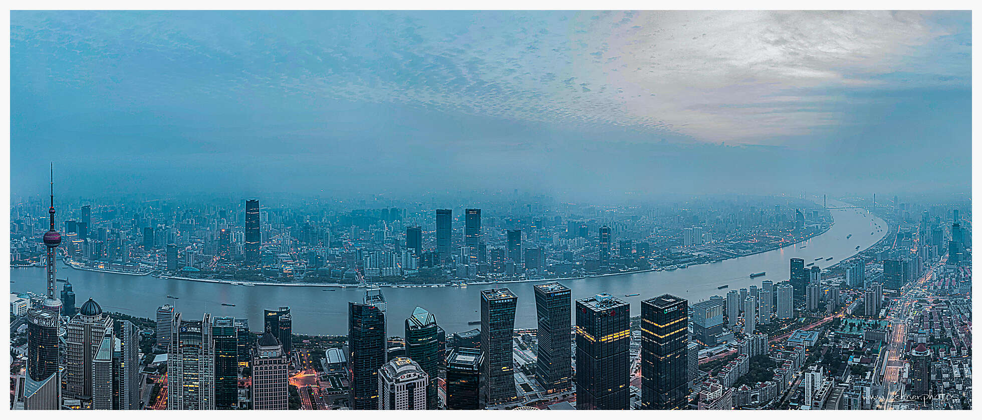 Huangpu river sunrise