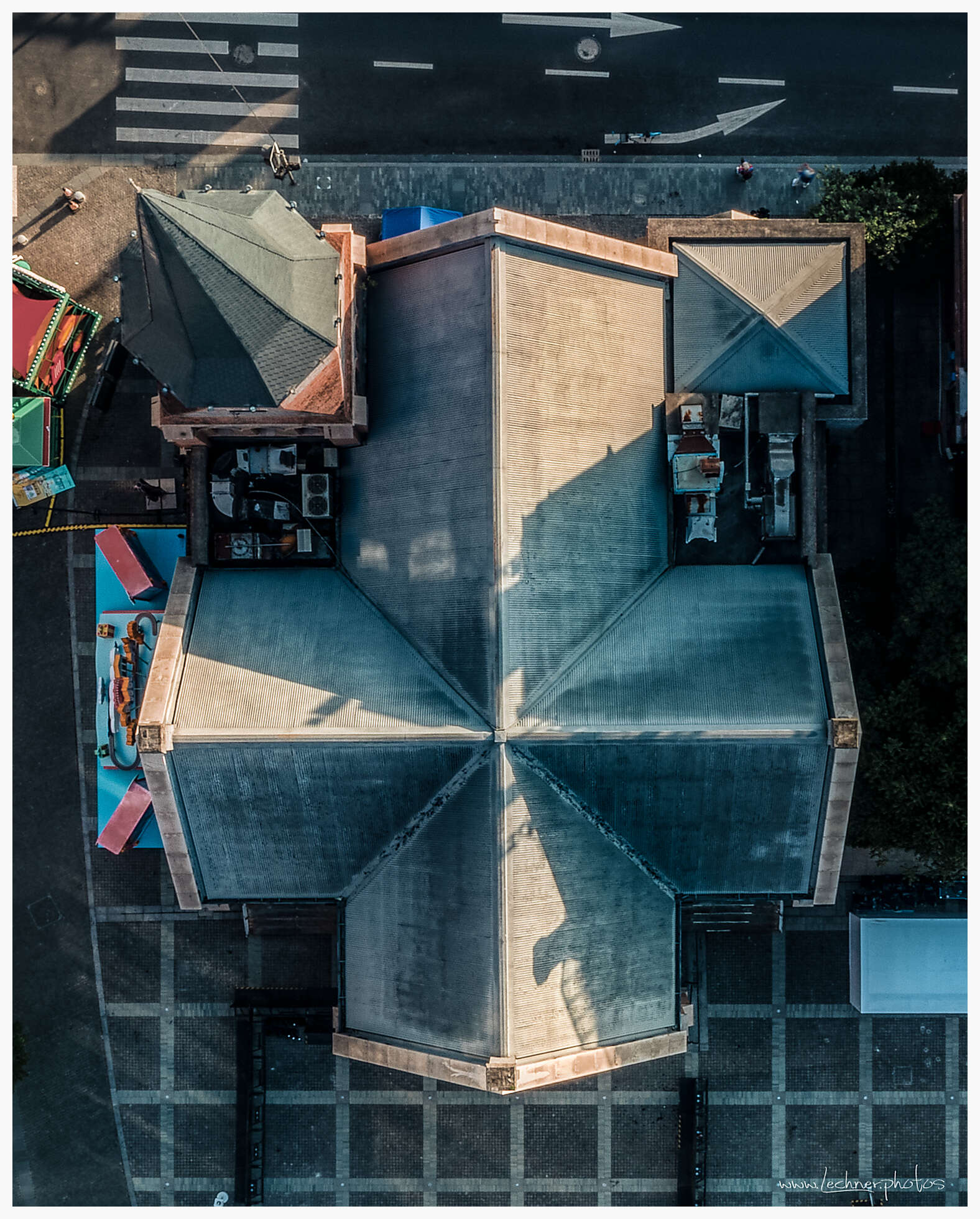 Union Church Shanghai from above