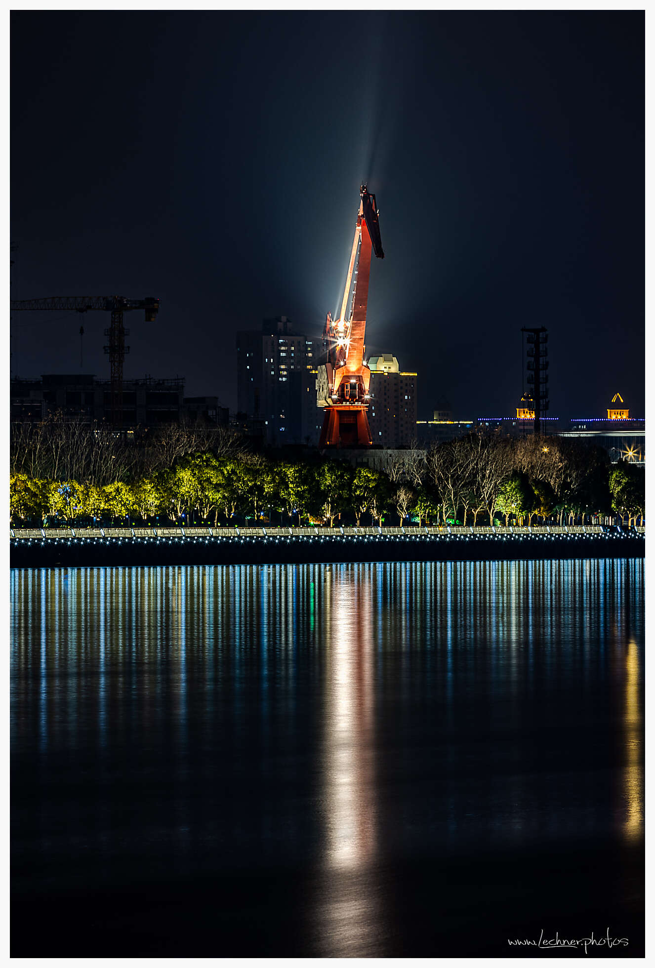 Crane reflections