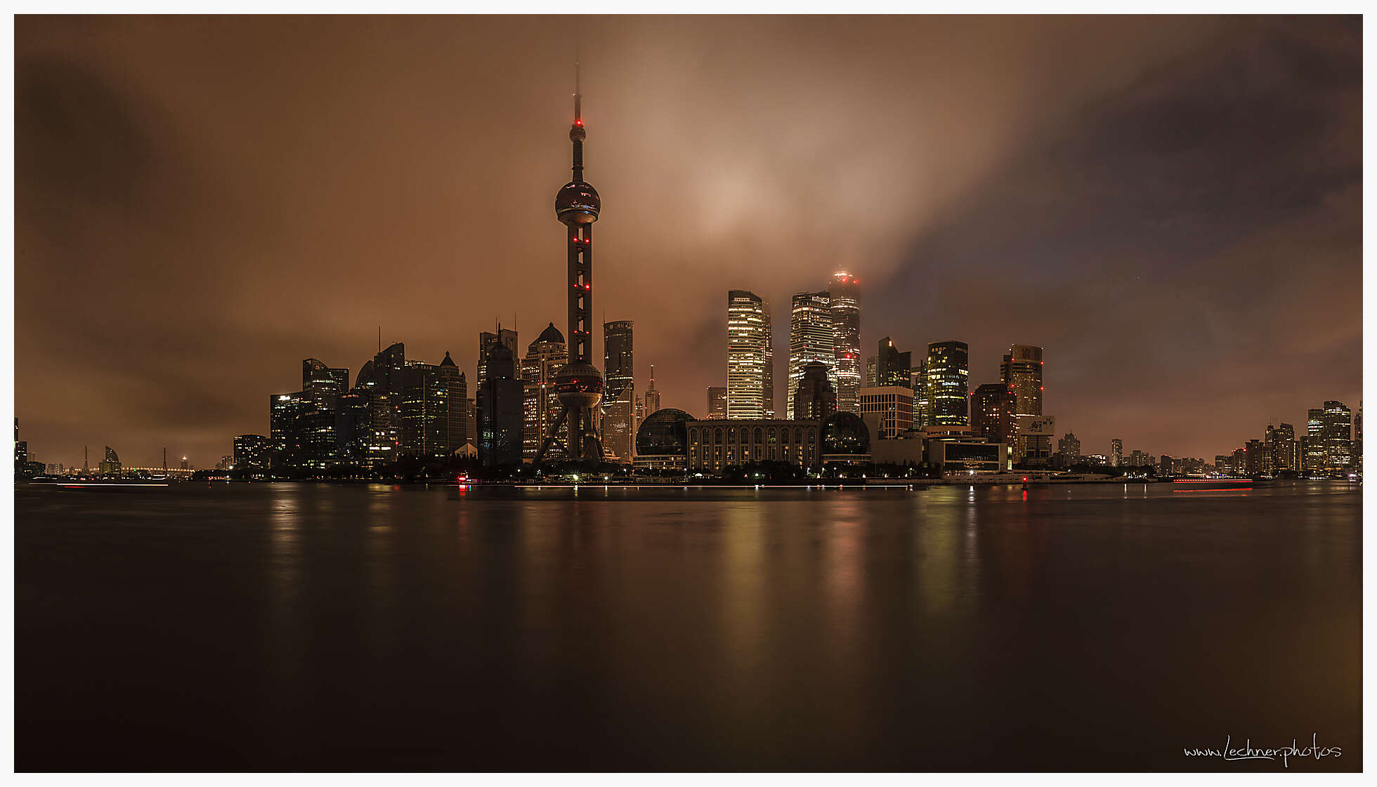20211010 cloudy pudong night pano - Shanghai Skyline