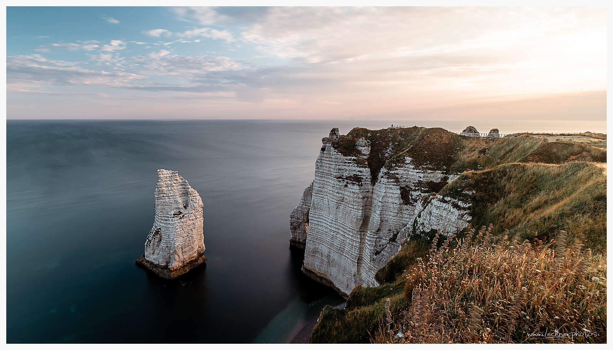 Etretát Alabaster coast before sunset