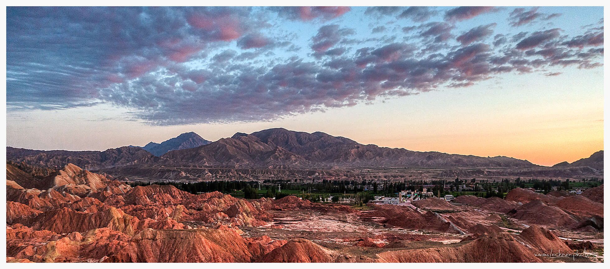 Rainbow mountain stunning sunrise