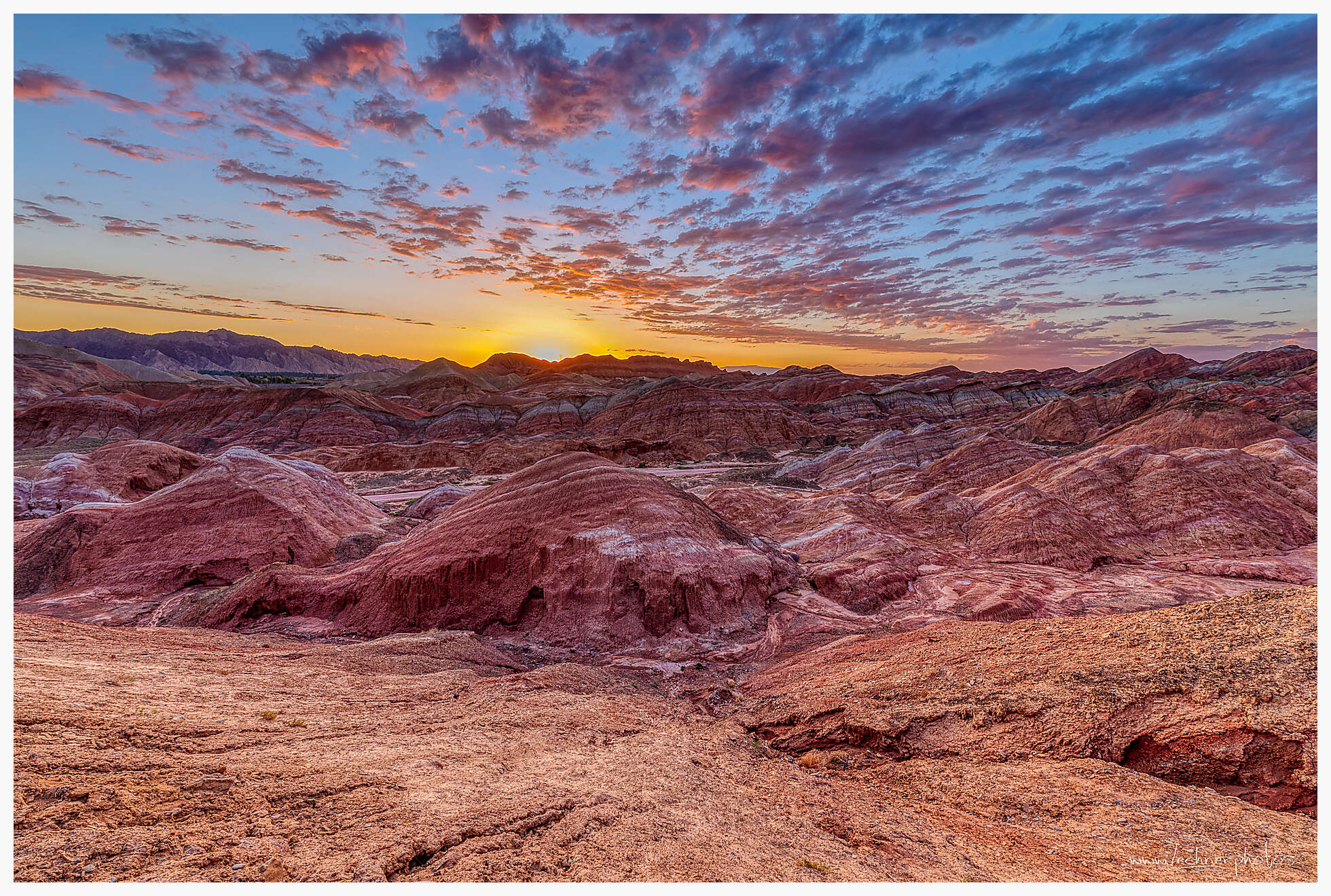 Sunrise at Danxia National Park