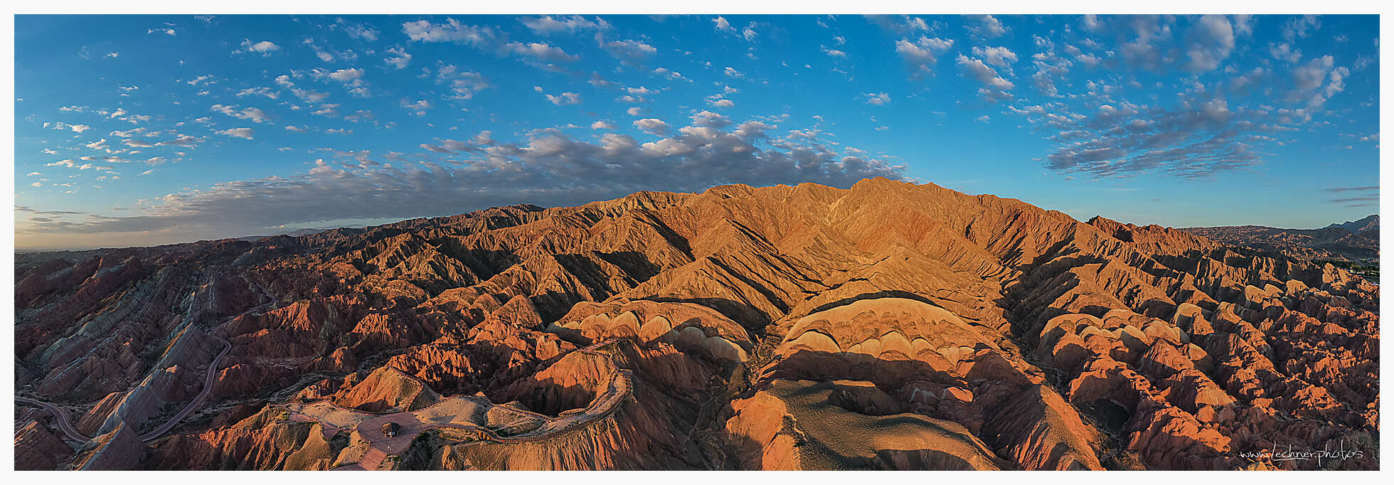 Rainbow mountains after sunrise
