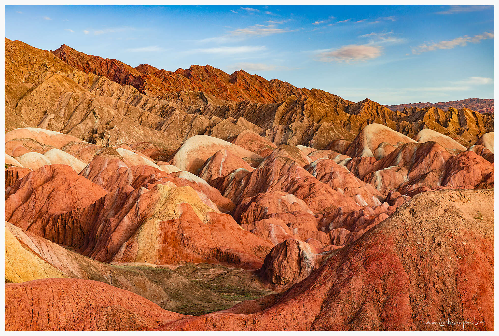 Rainbow mountains after sunrise